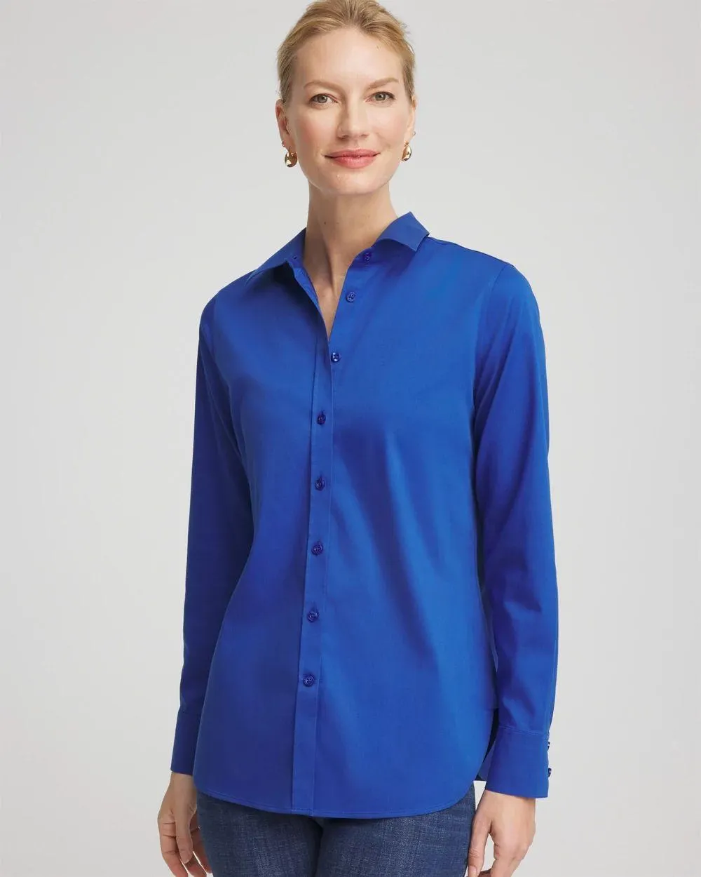 No Iron ™ Stretch-Sateen Shirt
