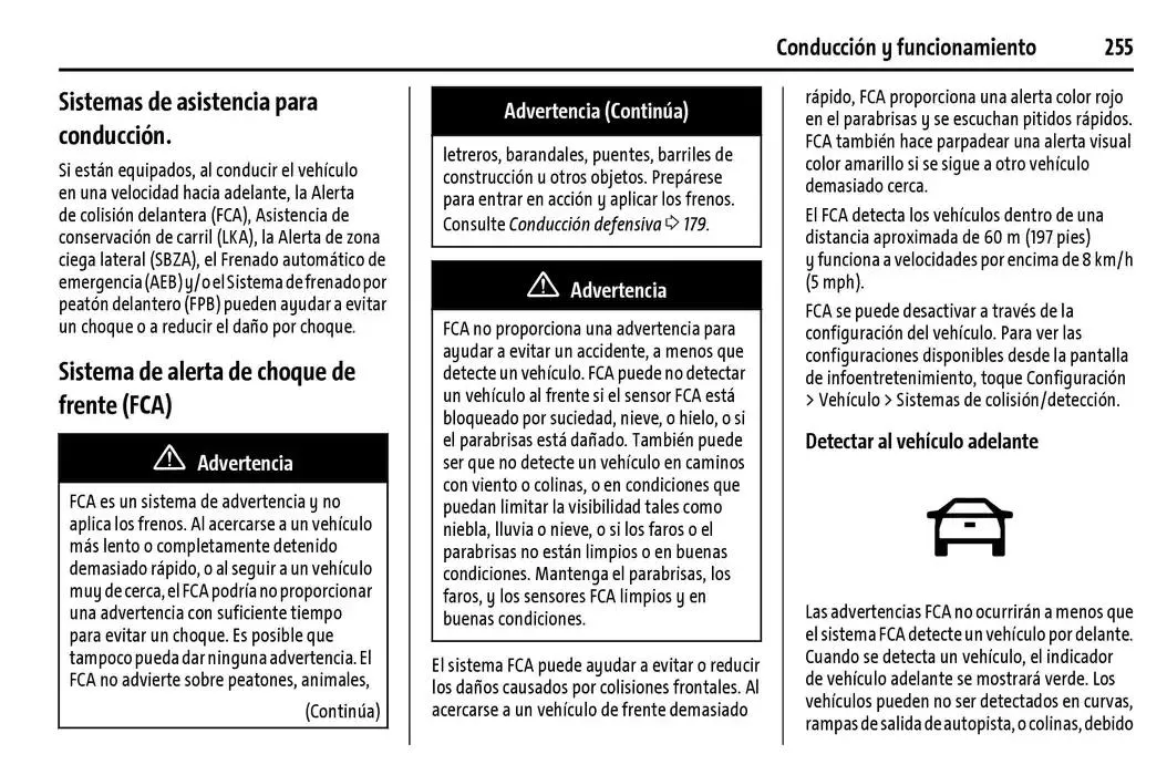 Catálogo de Chevrolet Corvette Stingray Manual del propietario 22 de enero al 31 de diciembre 2025 - Pagina 256