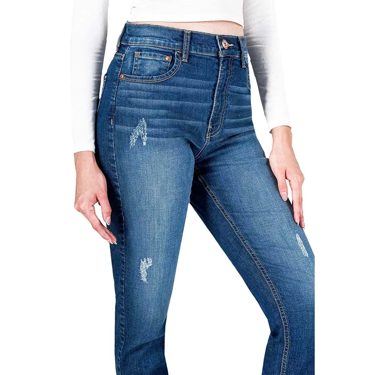 Pantalón De Mezclilla Para Jovencitas Oggi Jeans Azul Medio 2342152