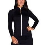 Skysoul, Rashguard con Cierre al Frente Color Negro para Dama, Varias Tallas