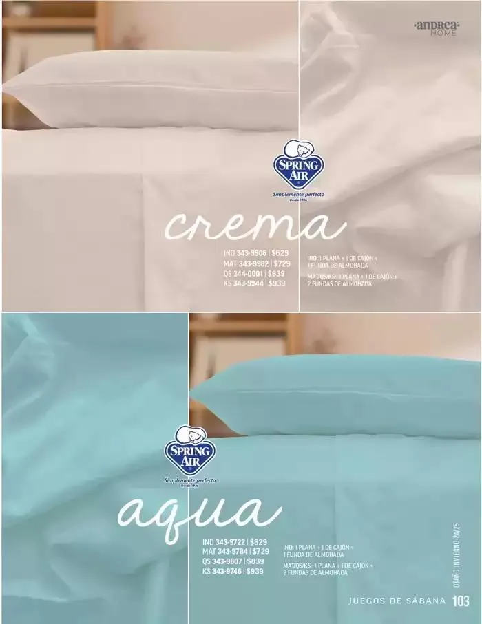 Catálogo de ANDREA - ANDREA HOME 26 de agosto al 25 de enero 2025 - Pagina 4