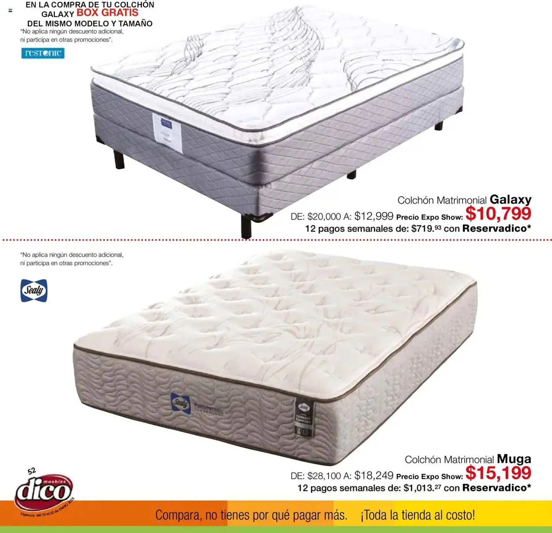 Catálogo de Catálogo Muebles Dico 10 de enero al 22 de enero 2025 - Pagina 52