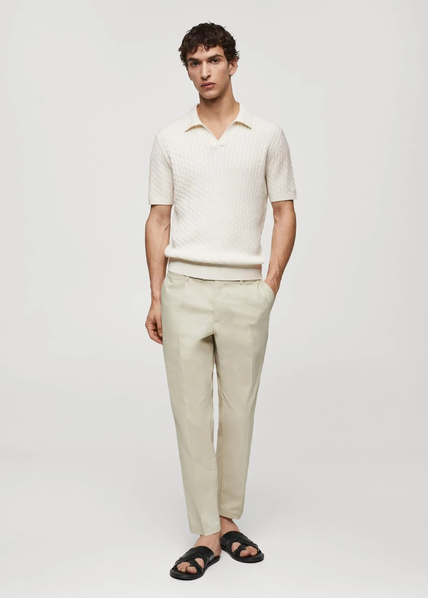 100% braided cotton polo