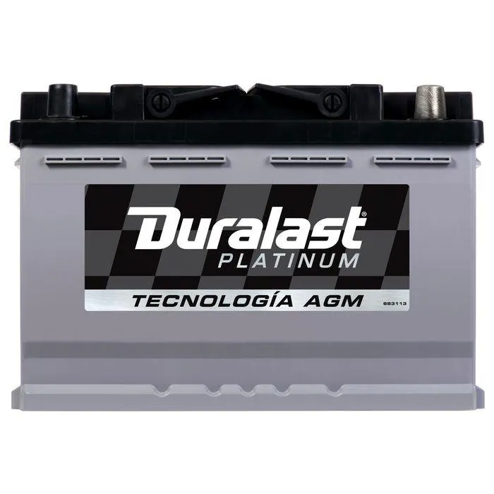 Bateria Duralast Platinum AGM Grupo BCI 48-91 760 CCA 48-91-AGM