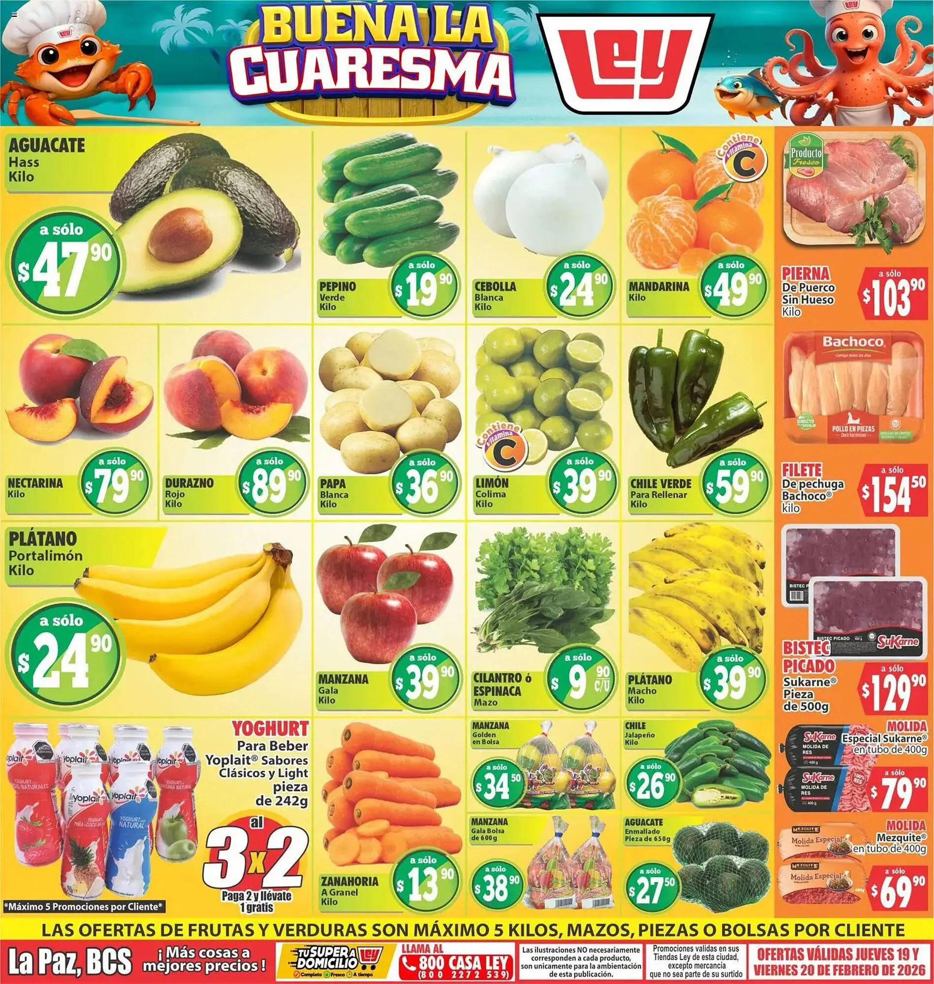 Catálogo de Folleto Casa Ley 19 de febrero al 21 de febrero 2026 - Pagina 1