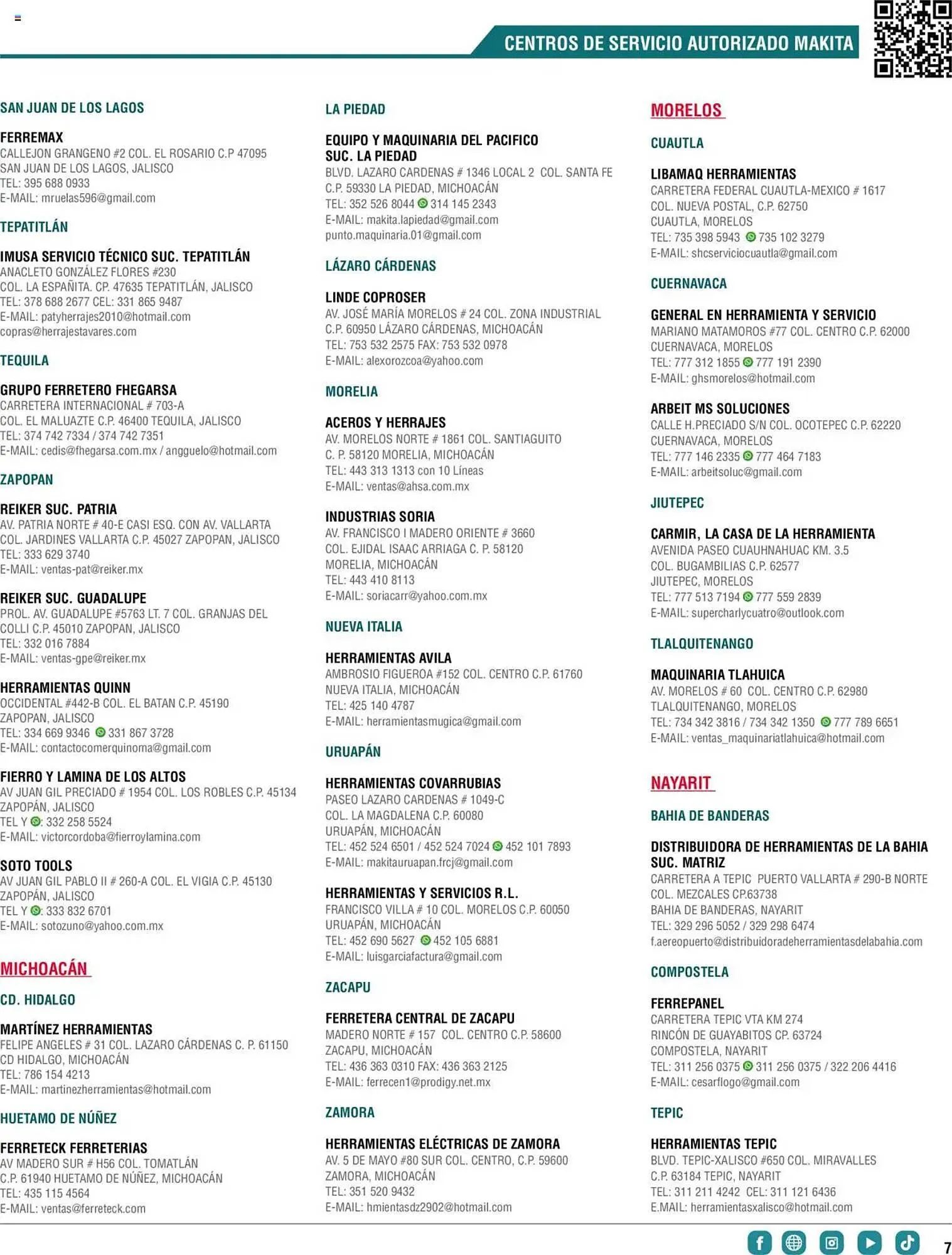 Catálogo de Catálogo Makita 4 de septiembre al 1 de julio 2026 - Pagina 7