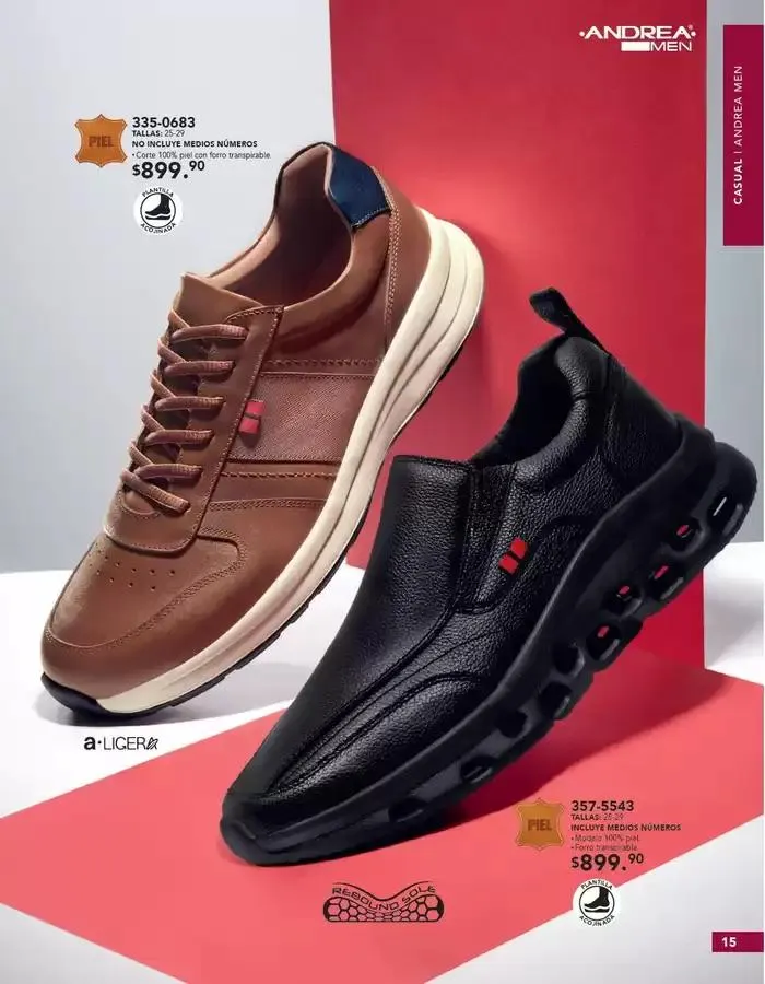 Catálogo de ANDREA | CALZADO CABALLERO 26 de enero al 24 de mayo 2025 - Pagina 15