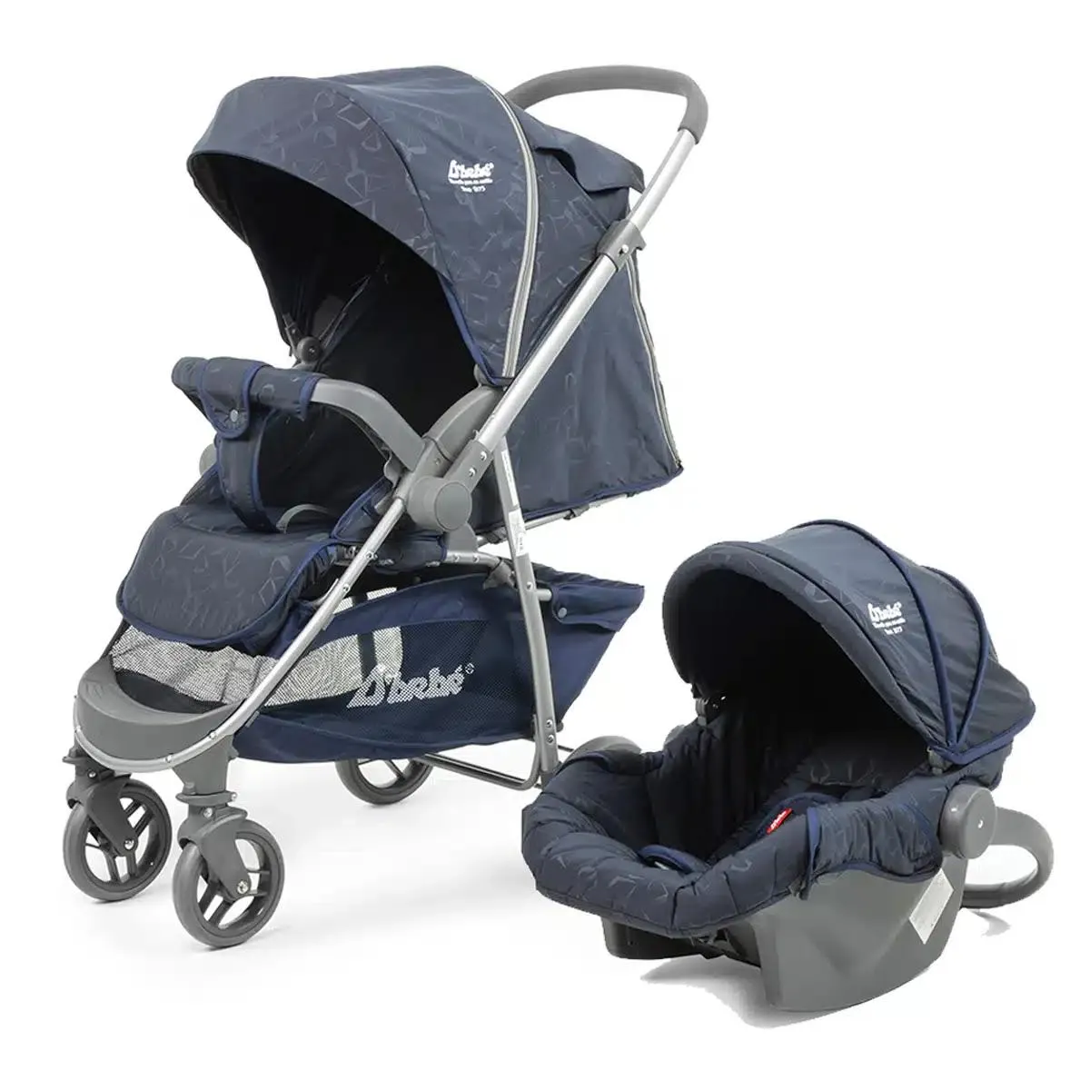 Carriola D´bebé reversible multi-funcional Travel System Max Azul