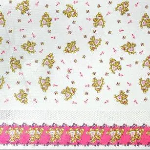 Cortina Sevilla Infantil Osos Rosa Pastel