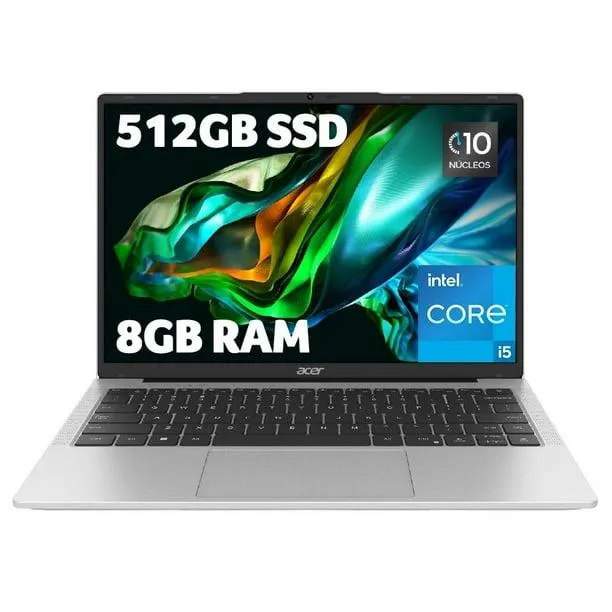 Laptop Acer Aspire Lite 14 NX.KTWAL.001 Intel Core i5-1235U 8 GB RAM 512 GB SSD Plata