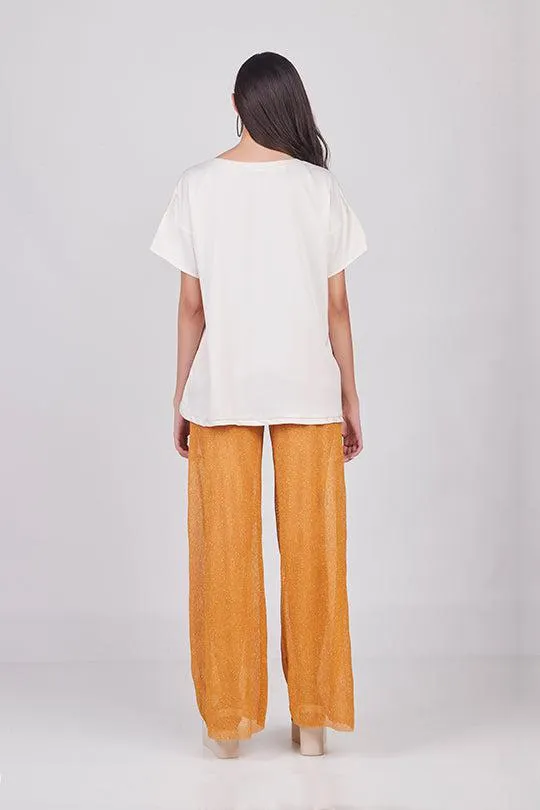 BLUSA IVORY SATINADA