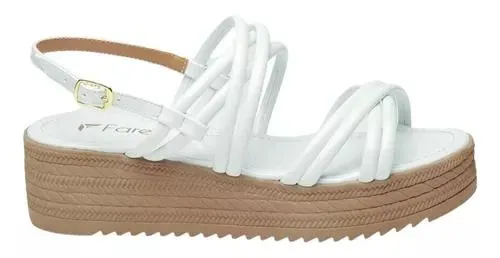 Sandalia Para Mujer Plataforma Belén Blanco