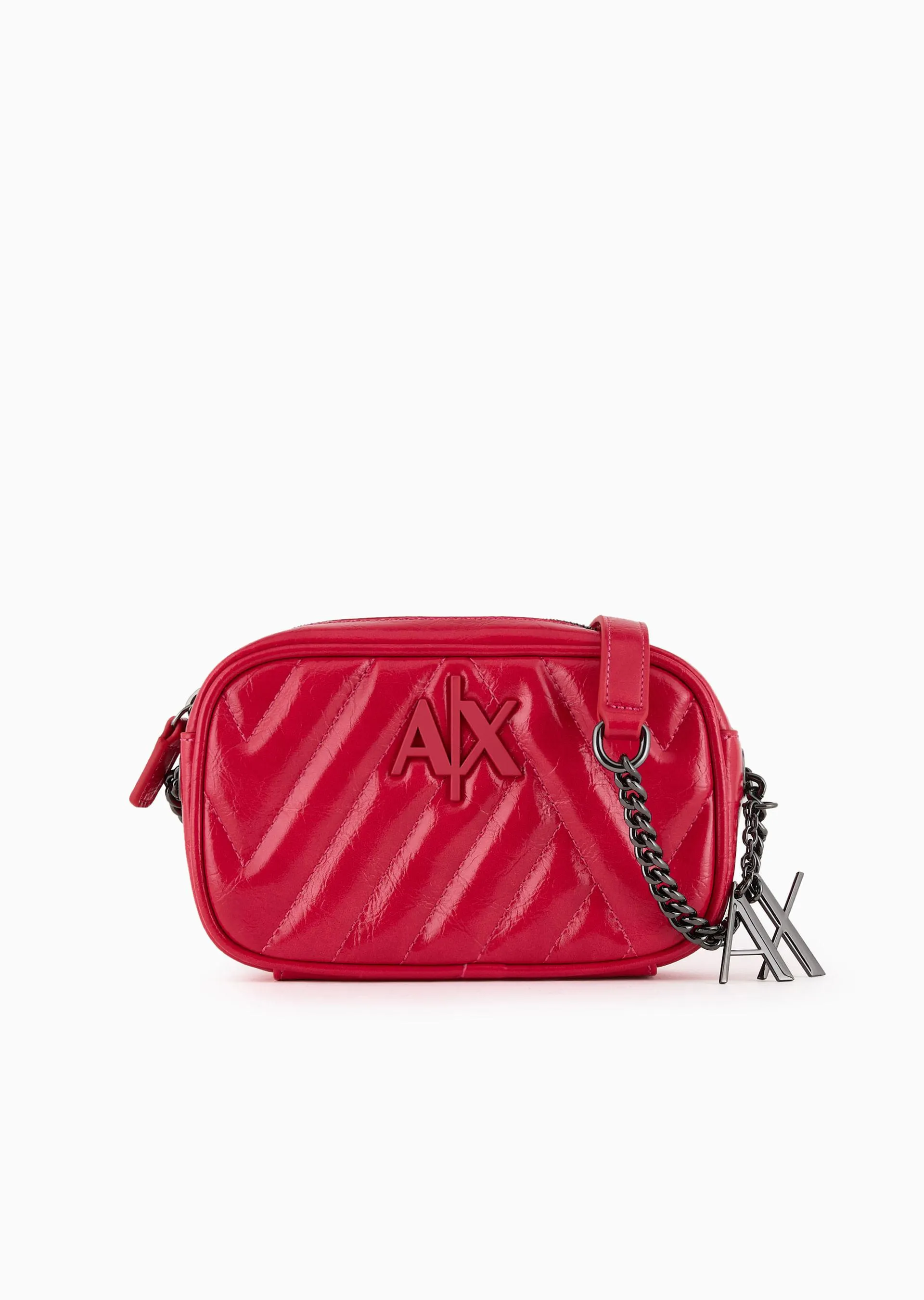 bolso para cámara con dije del logo