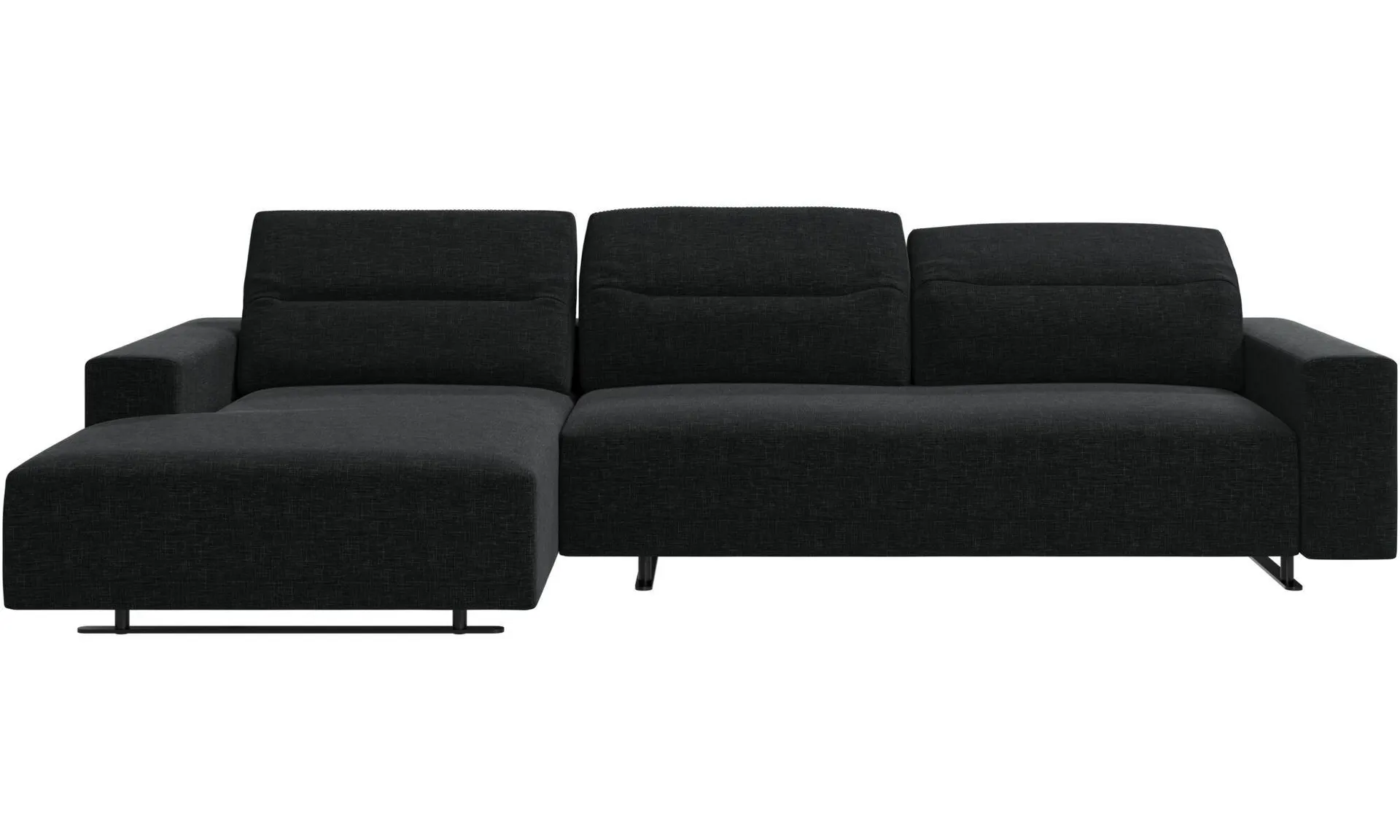 Sofá Hampton con respaldo ajustable y módulo de descanso en lado izquierdo