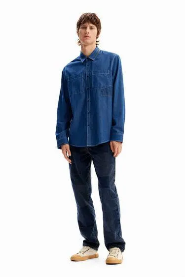 Camisa patch bolsillos