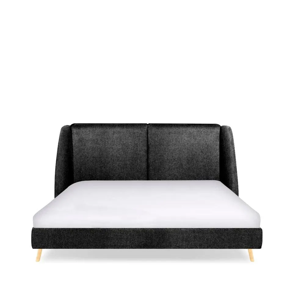 Cama queen Arden - Gris Obscuro