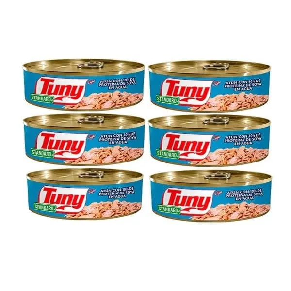 Atún Tuny agua standard 6 piezas de 130 g