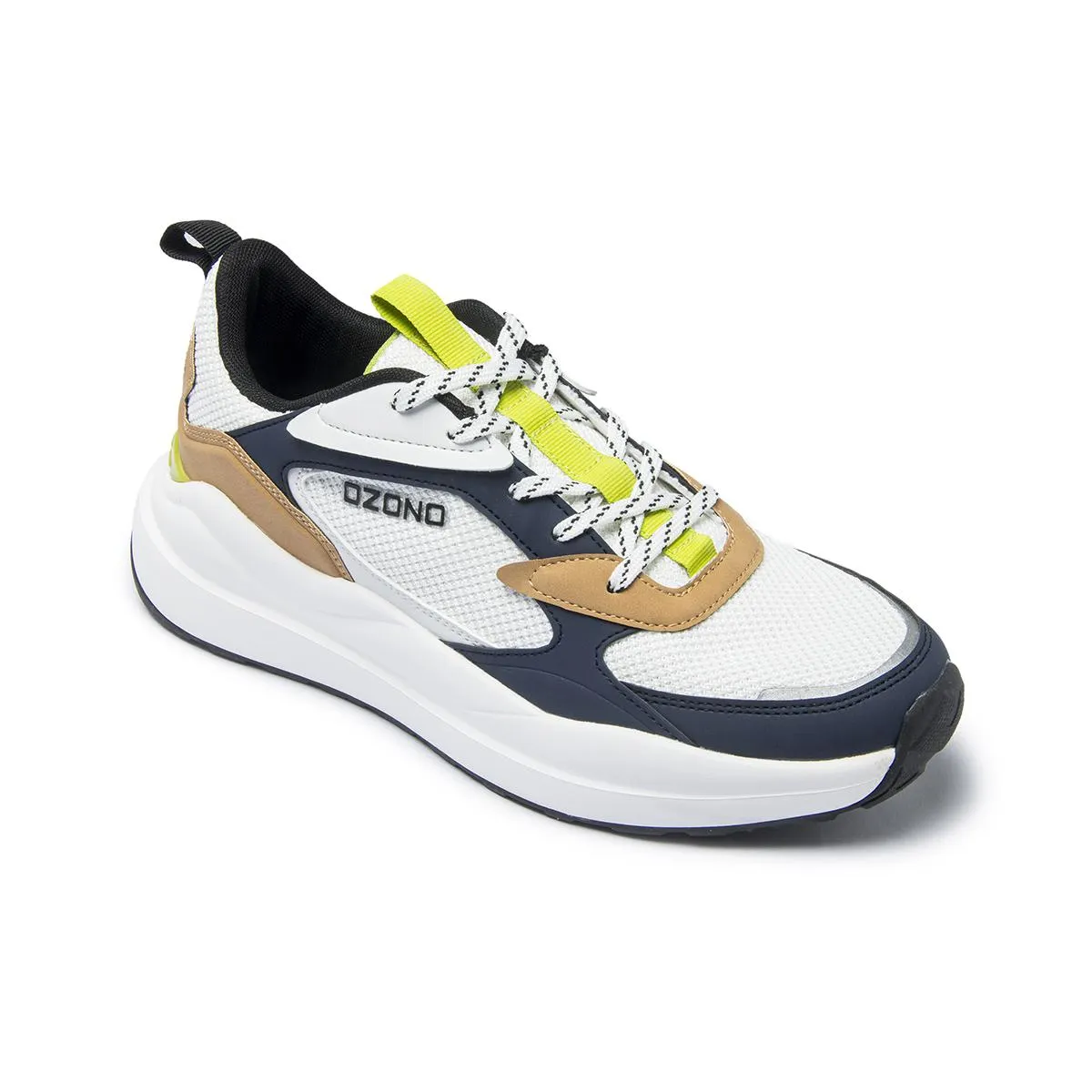 SNEAKER URBANO SPORT CAPA DE OZONO PARA HOMBRE ESTILO 604601 BLANCO - AZUL