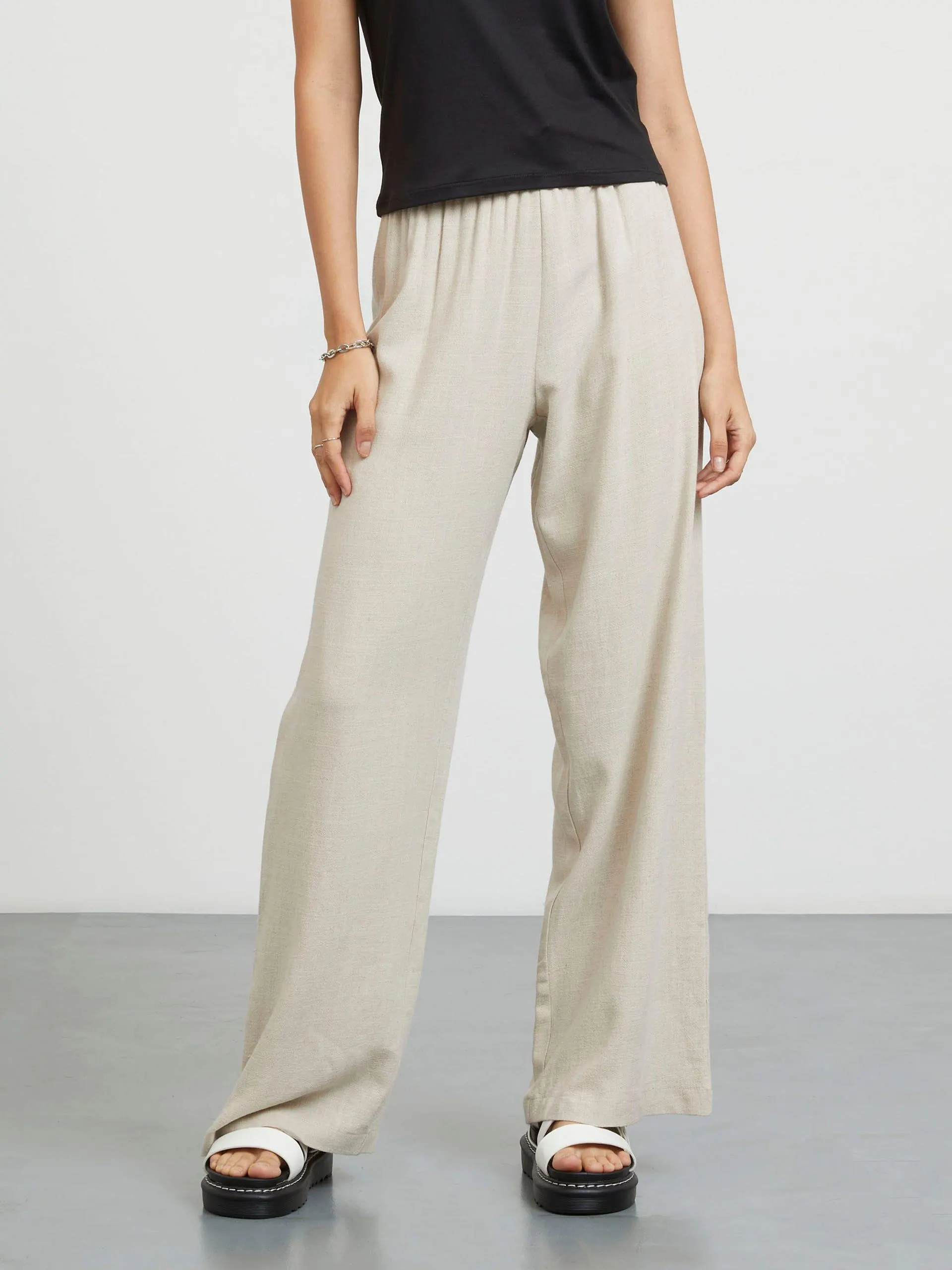 Pantalón Básico con Resorte en Cintura