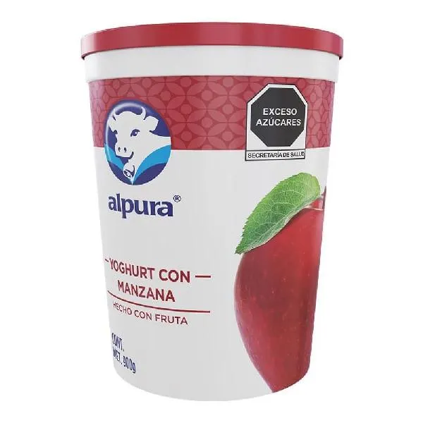 Yoghurt Alpura batido manzana 900 g