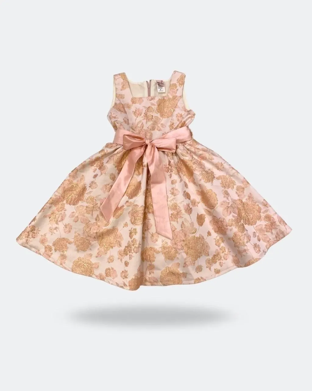 Vestido coral floreado