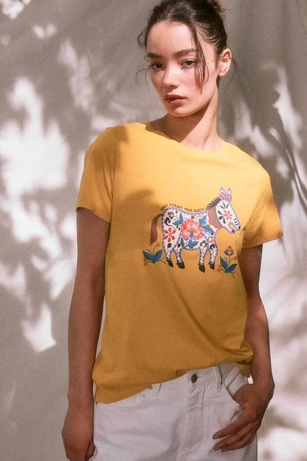 Playera Gráfica Burro "Roots Studio"