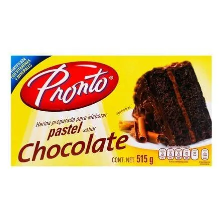 Pronto Harina Pastel Chocolate 515 Gr Cj