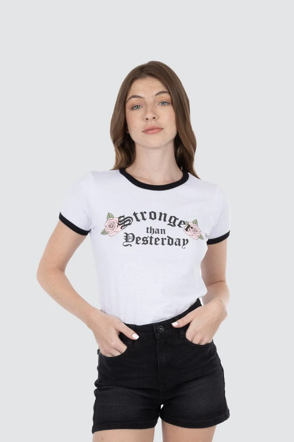 Playera encintada con estampado