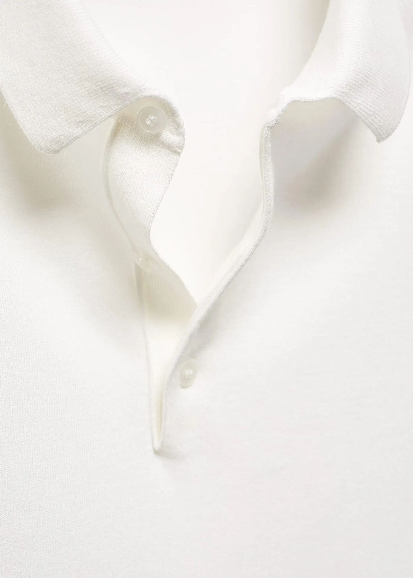 Fine-knit polo shirt