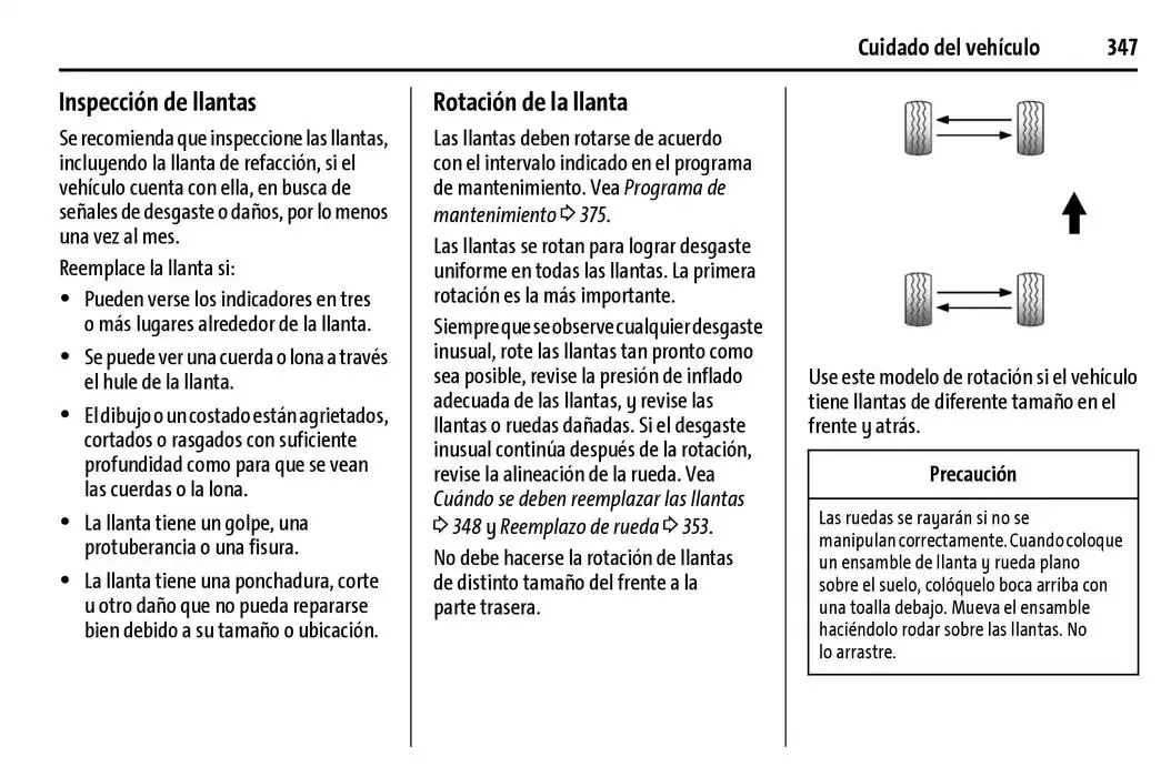 Catálogo de Chevrolet Corvette Stingray Manual del propietario 22 de enero al 31 de diciembre 2025 - Pagina 348