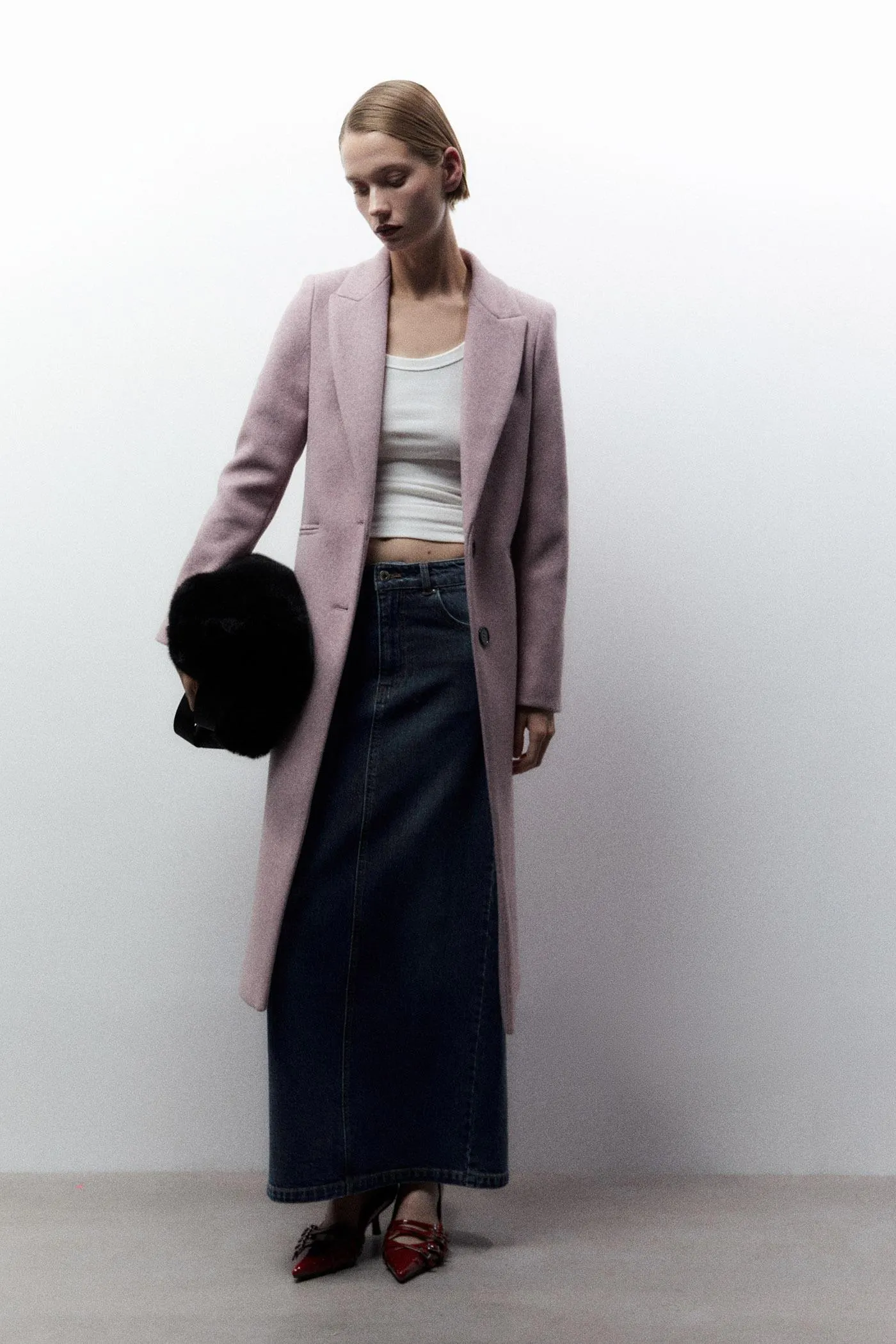 Abrigo masculino punto