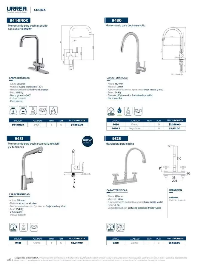 Catálogo de Catálogo Residencial 2025 28 de febrero al 28 de febrero 2026 - Pagina 268