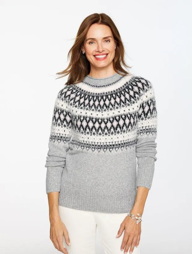 Crewneck Sweater - Persian Fair Isle