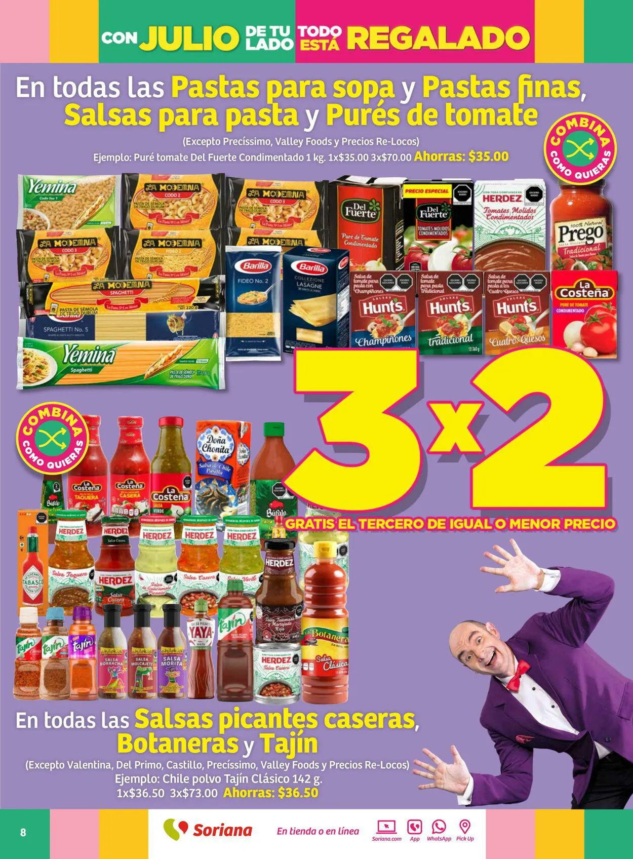 Catálogo de Soriana - Folleto Julio Regalado Mercado Nacional Oferta actual 20 de julio al 27 de julio 2023 - Pagina 8