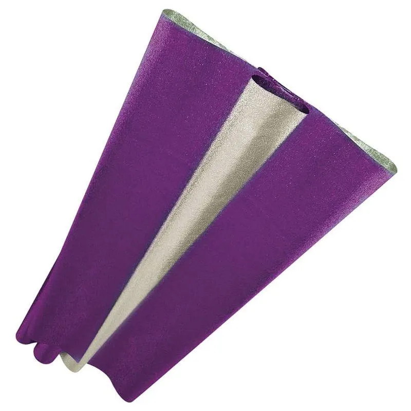 Papel Metálico Gofrado de 65 x 65 cm con 10 Hojas Morado Galas