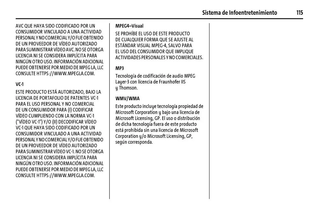 Catálogo de BrightDrop 400 Y BrightDrop 600 Manual del propietario 22 de enero al 31 de diciembre 2025 - Pagina 116