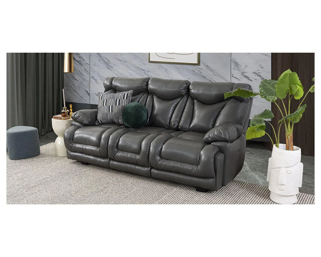 Sofá 3 Plazas Kralice Gris