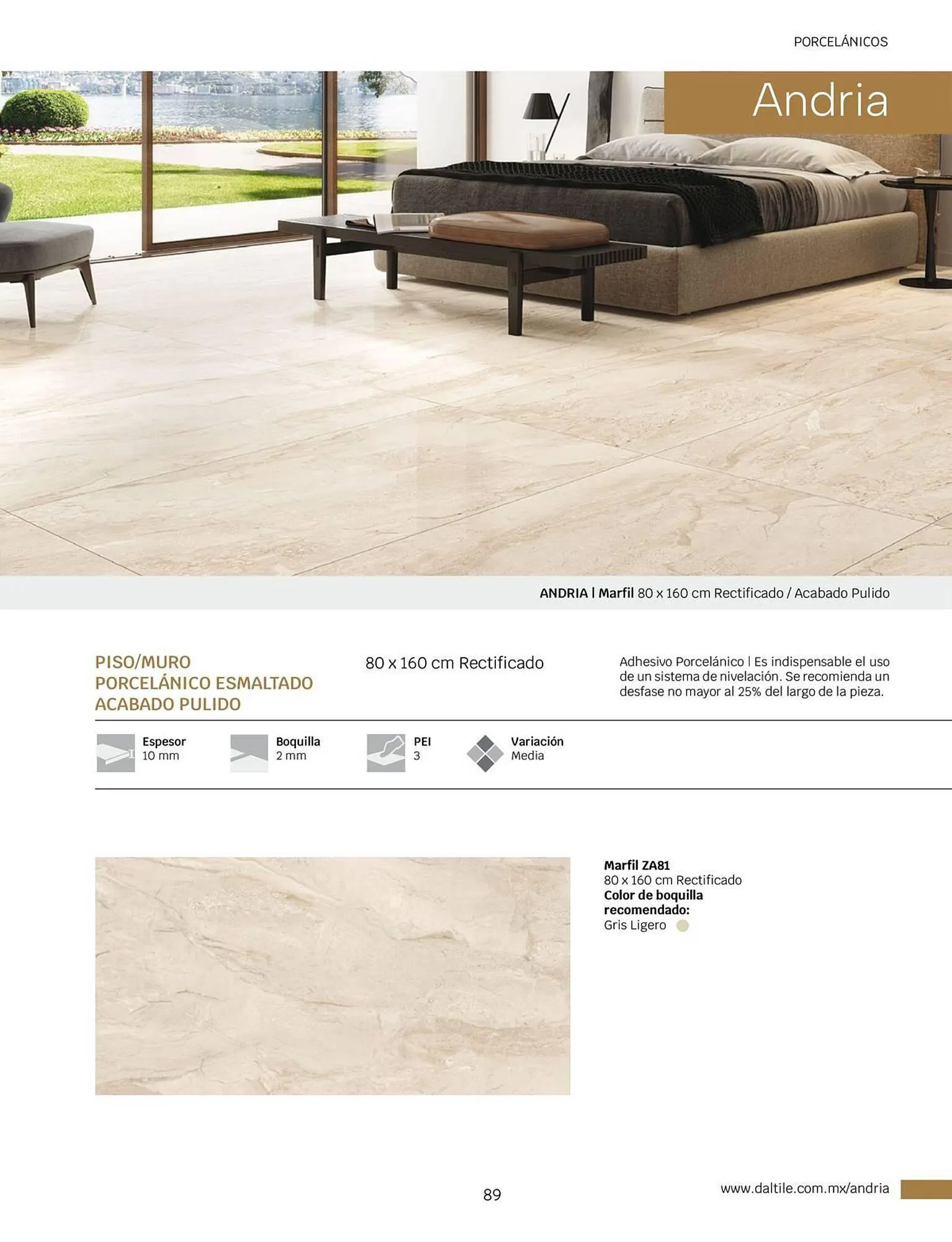 Catálogo de Catálogo Daltile 1 de enero al 31 de diciembre 2024 - Pagina 89