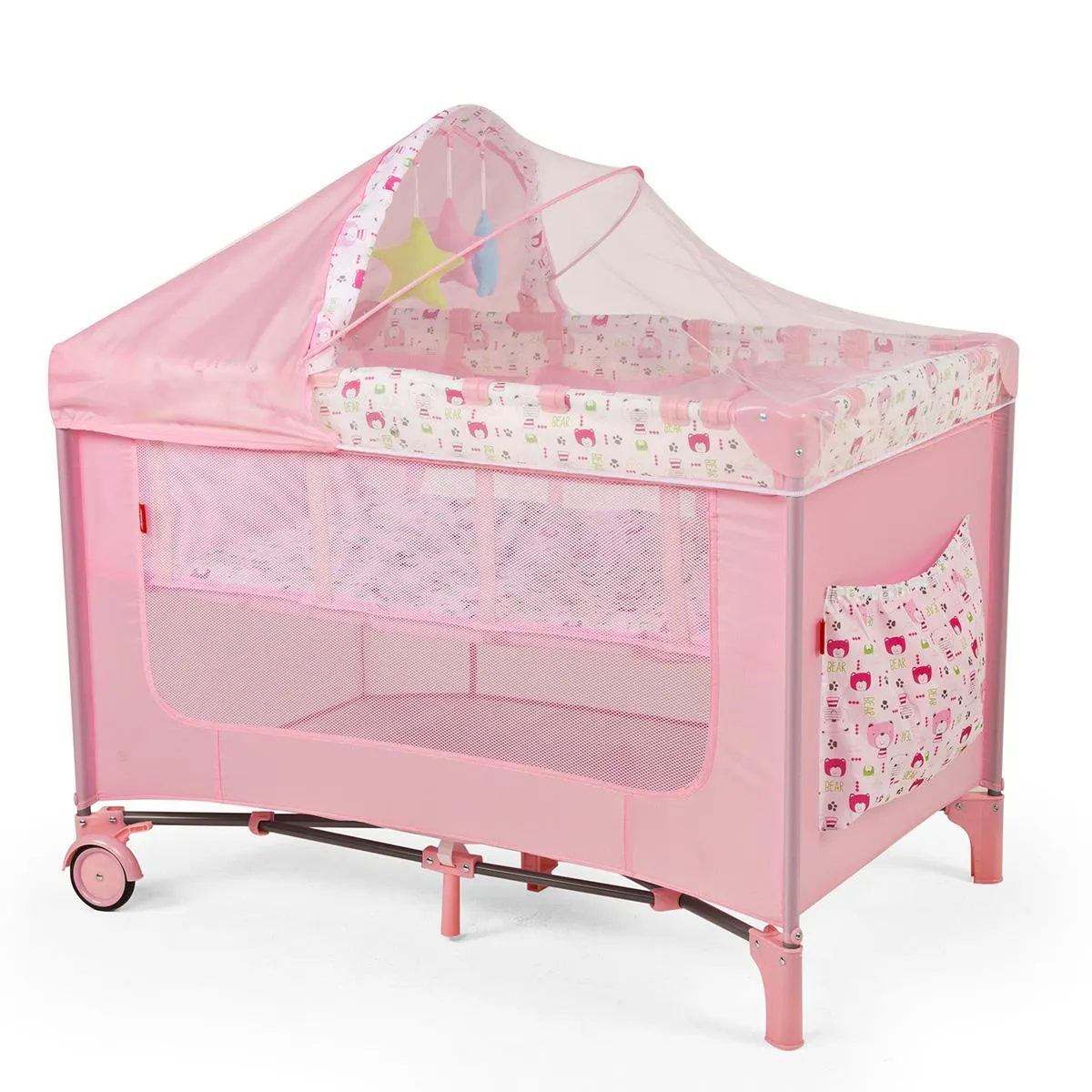 Cuna Corral Rest Rosa