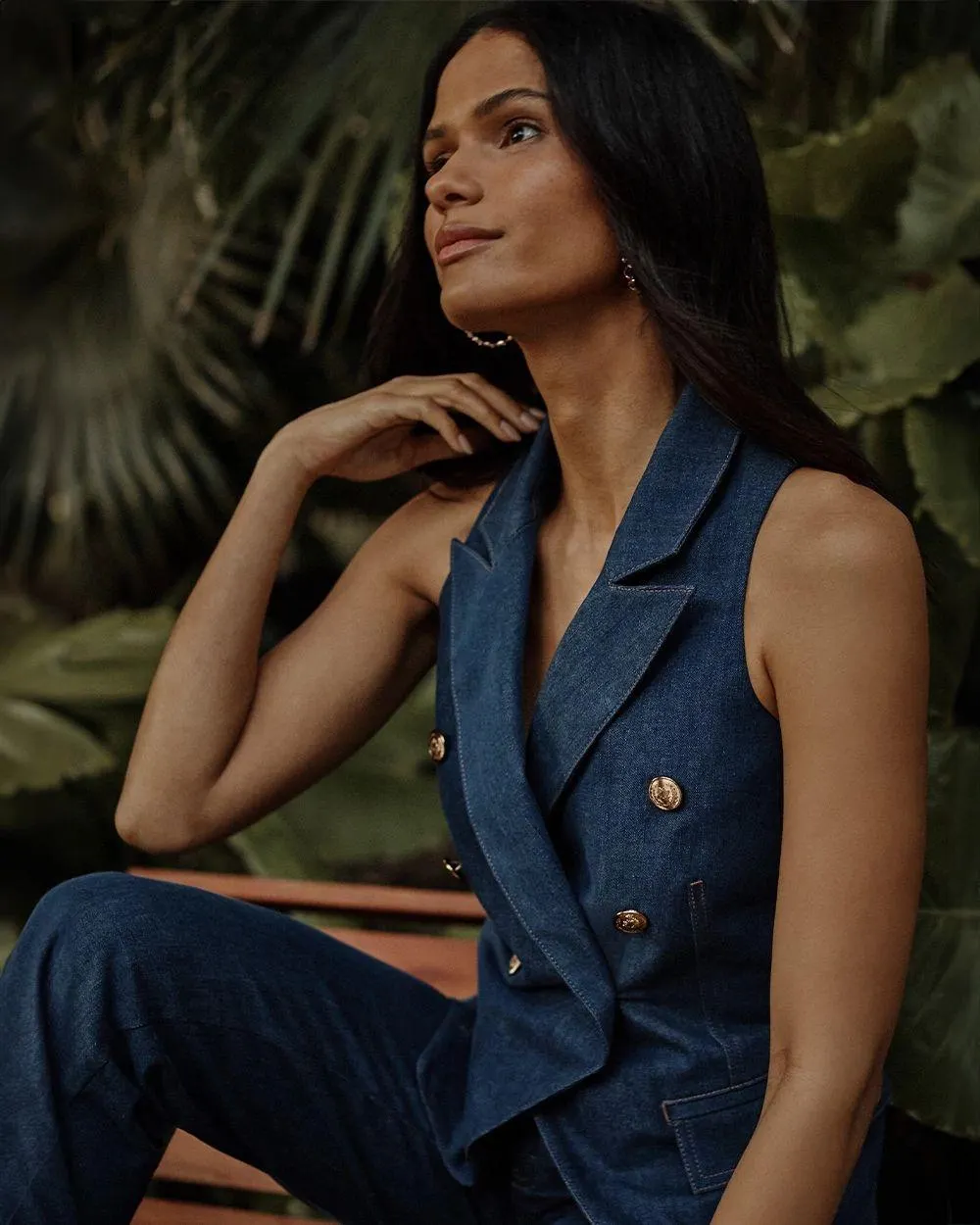 Denim Suiting Vest