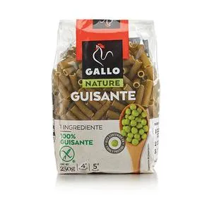 PASTA PARA SOPA MACARRON GUISANTE GALLO BOLSA 250 GR.