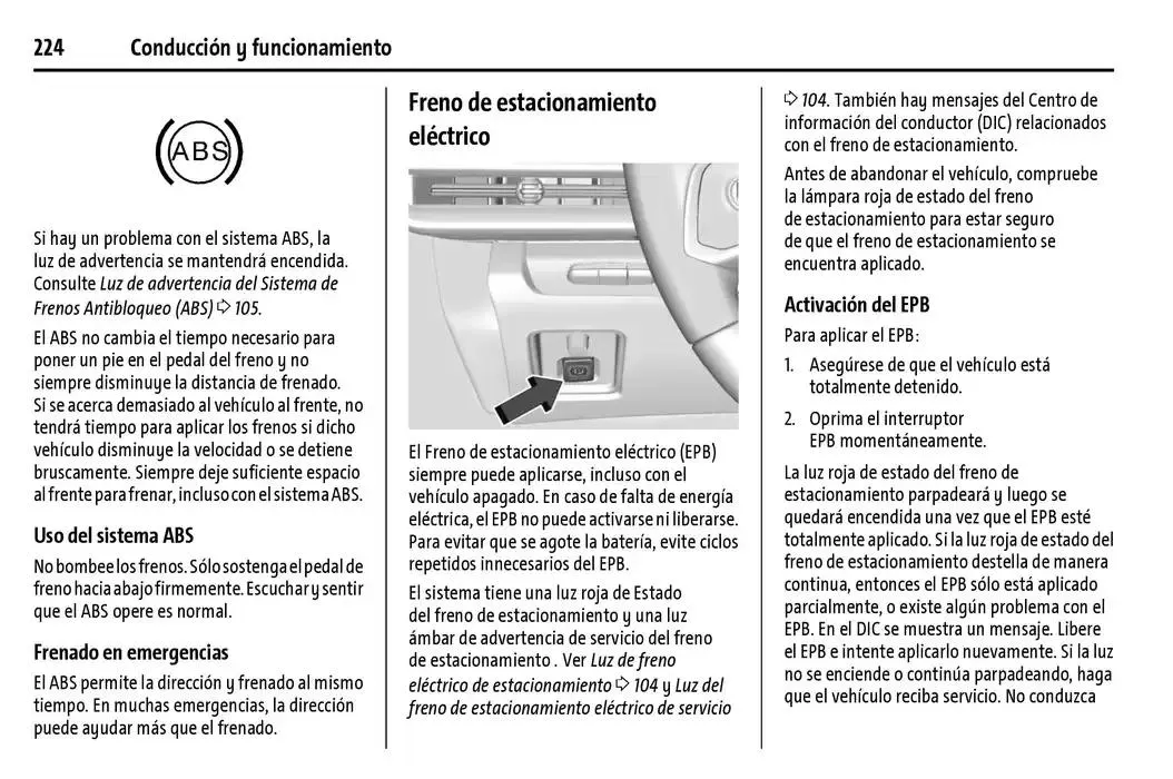 Catálogo de Chevrolet Corvette Stingray Manual del propietario 22 de enero al 31 de diciembre 2025 - Pagina 225