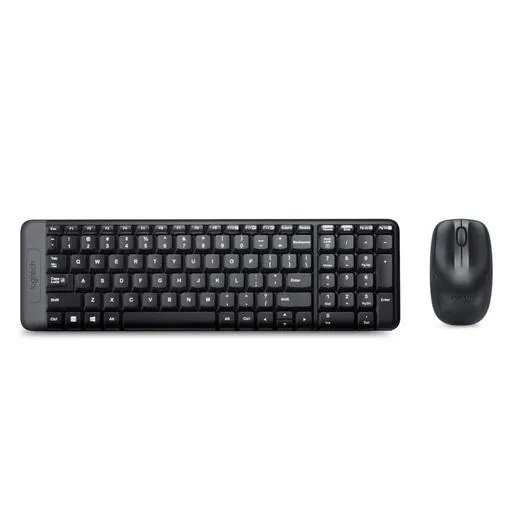Teclado y Mouse Inalámbrico Logitech MK220 / USB / Windows / Estándar / Negro