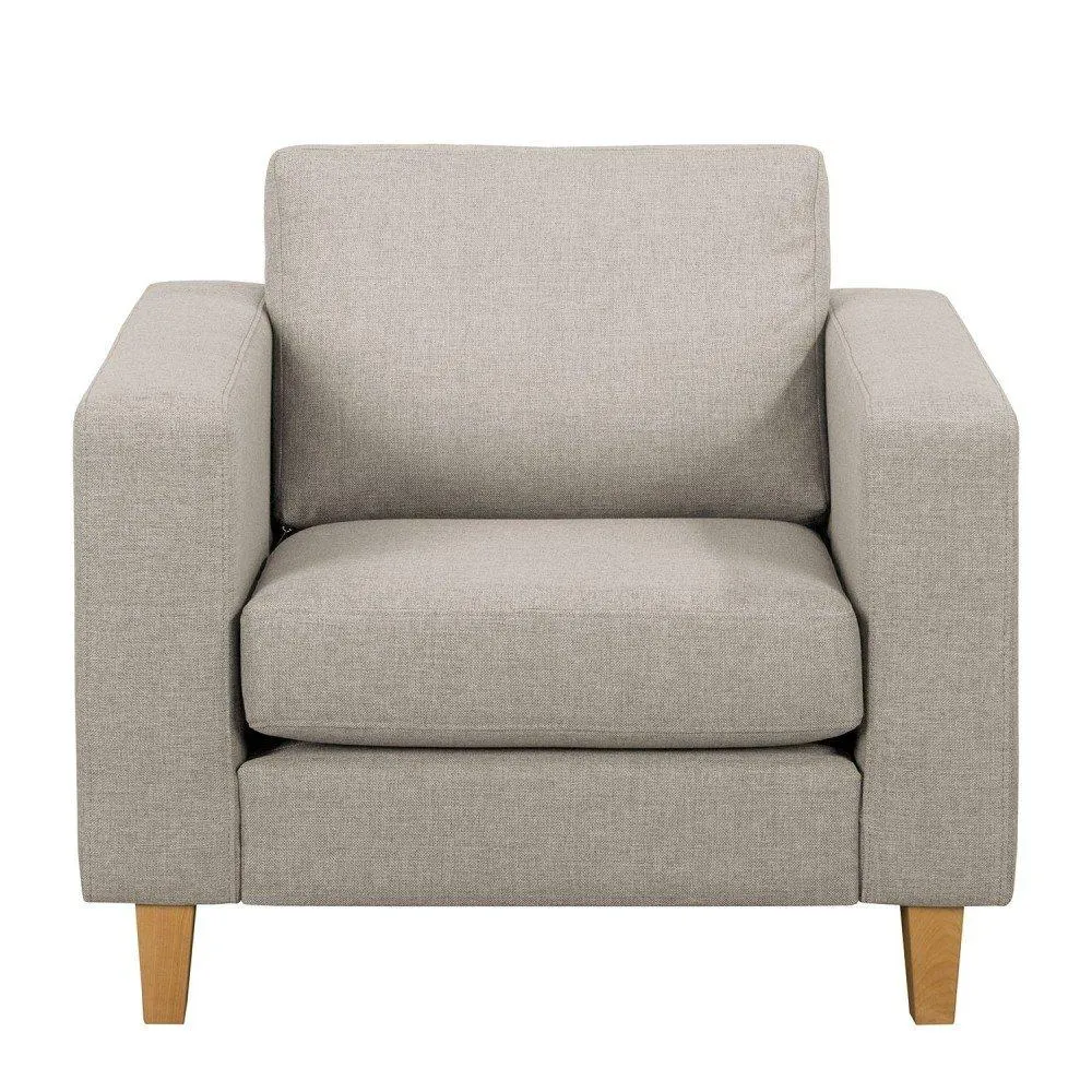Garen - Sillón estilo moderno tela color beige