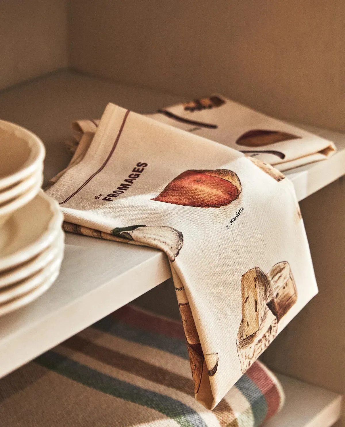 PAÑOS ALGODÓN ESTAMPADO QUESO (PACK DE 2)