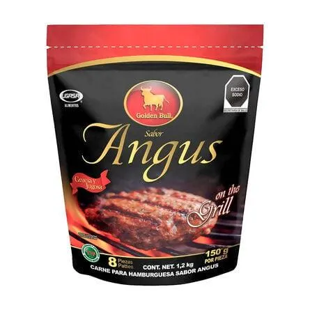 Hamburguesa de Res Golden Bull Angus 1.2 Kg