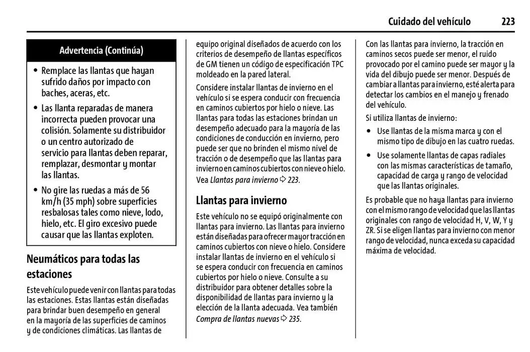 Catálogo de BrightDrop 400 Y BrightDrop 600 Manual del propietario 22 de enero al 31 de diciembre 2025 - Pagina 224