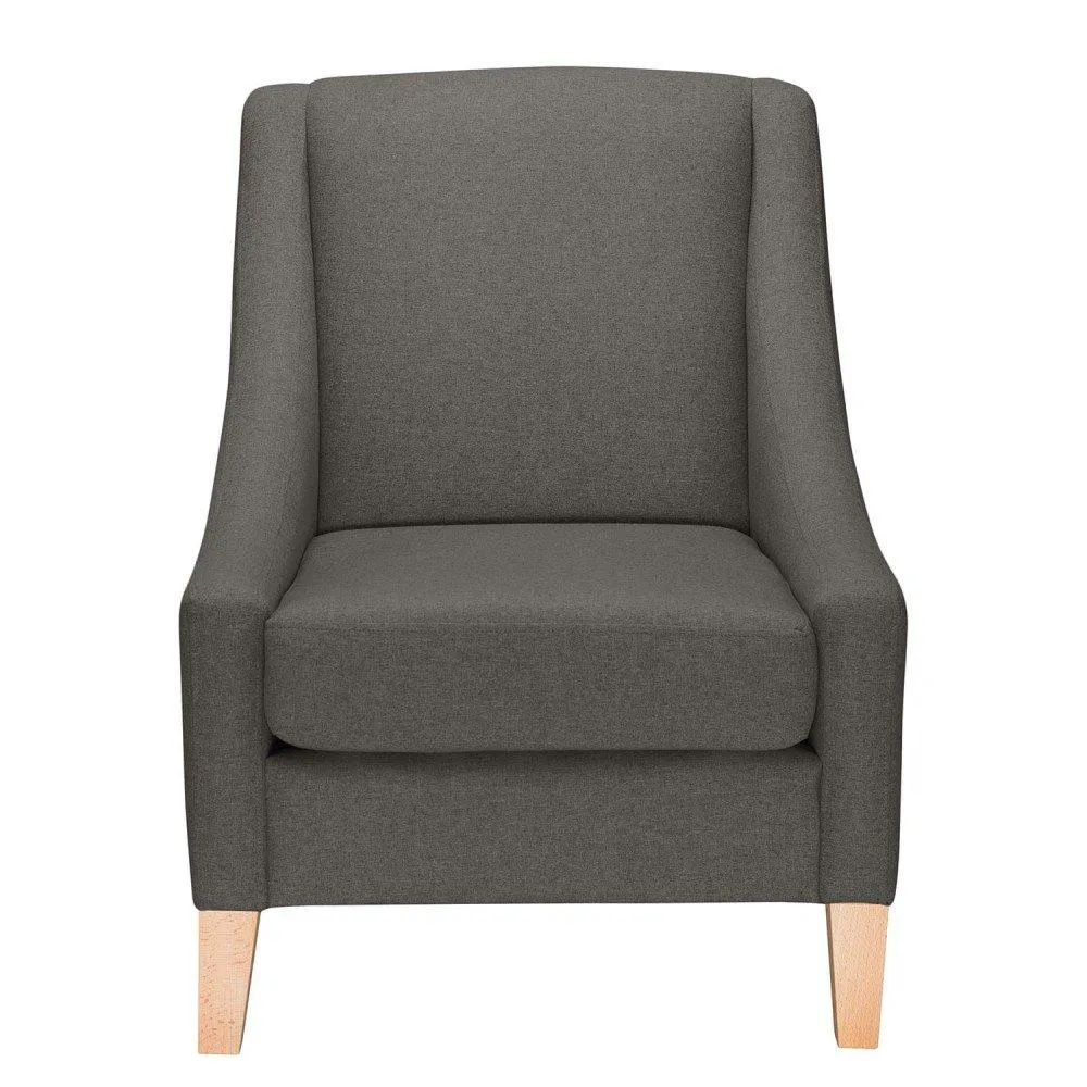 Gin - Sillon estilo minimalista color gris mouse