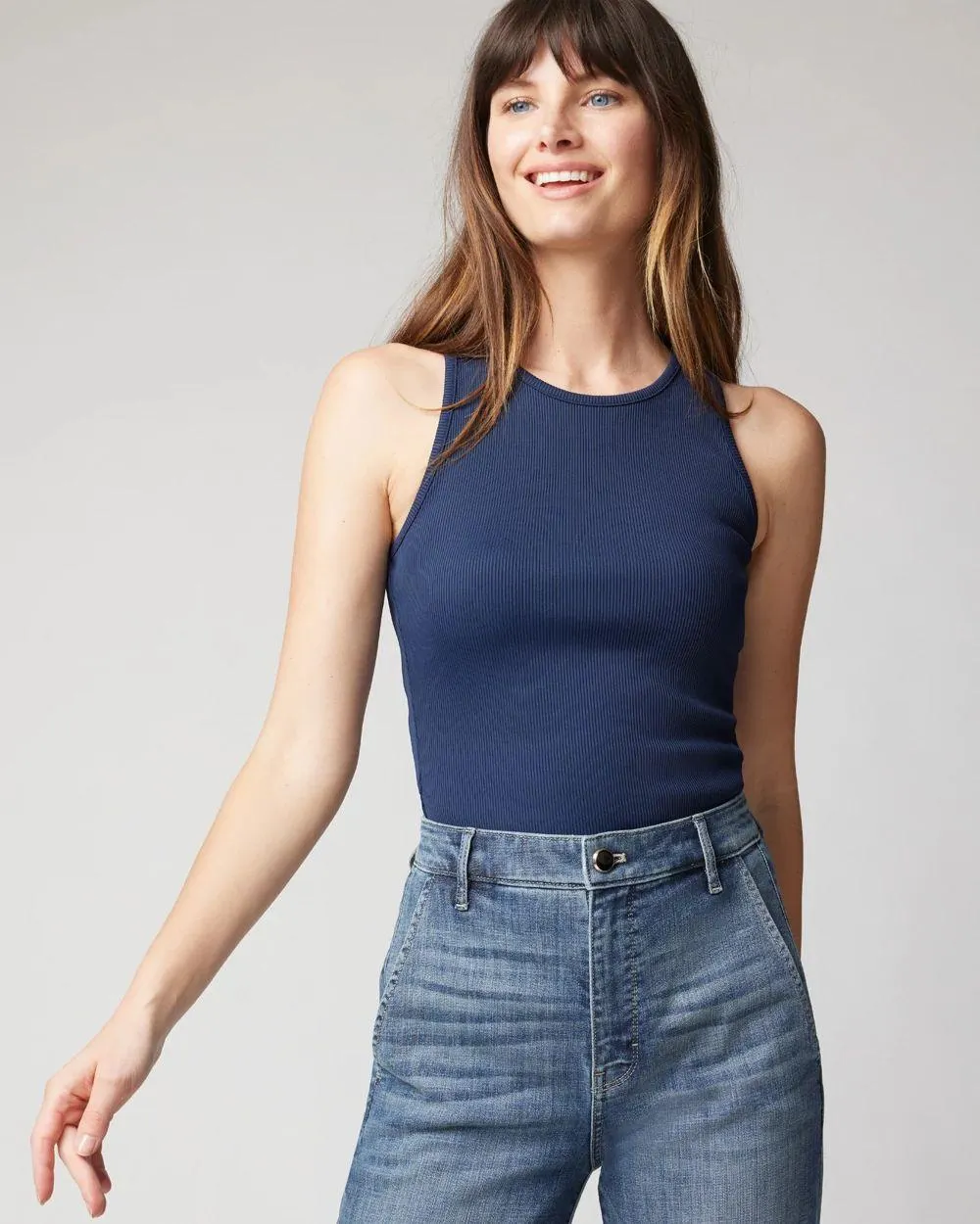 WHBM FORME ™ Ribbed Stretch Tank