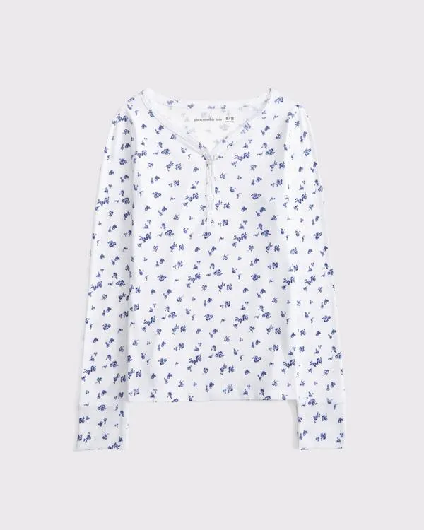 long-sleeve henley tee